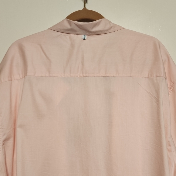 Free Planet Pink and Blue Casual Button Down Shirt - Picture 5 of 5